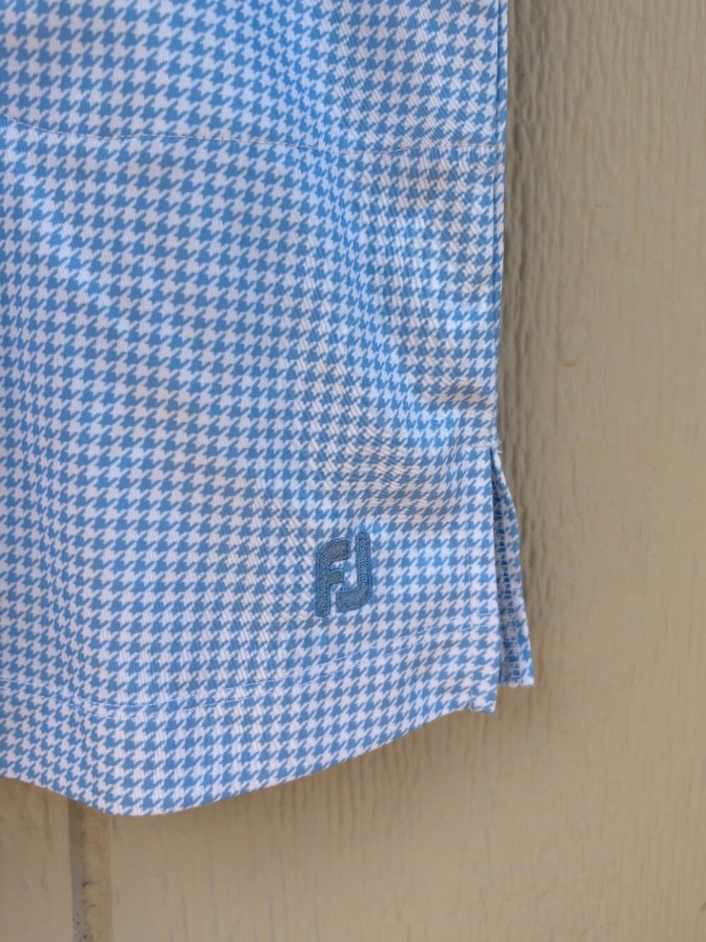 FootJoy Golf Houndstooth Skort Women's Small Blue White Sporty Preppy Summer - Picture 4 of 11